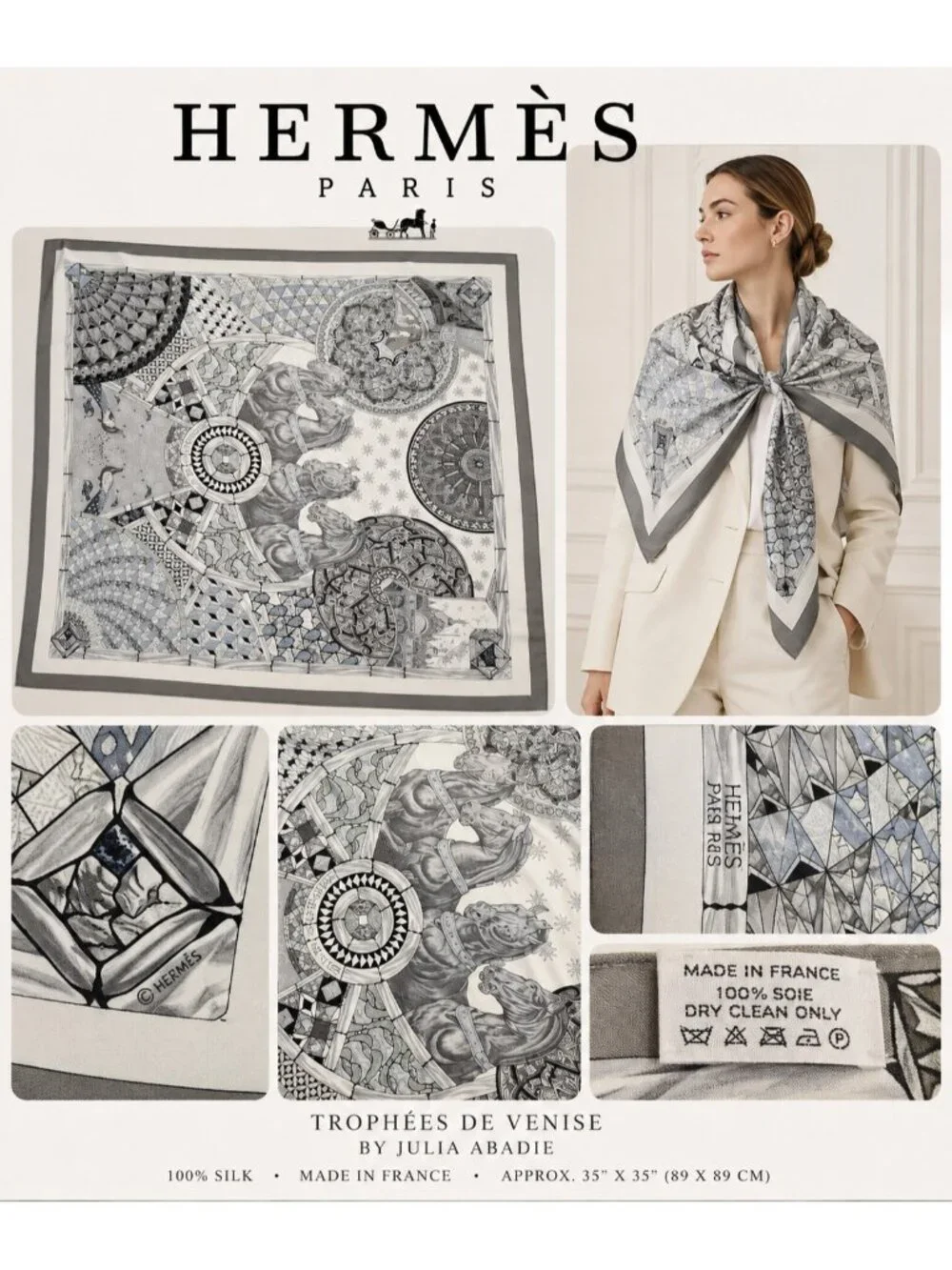HERMÈS features visible sophisticated
